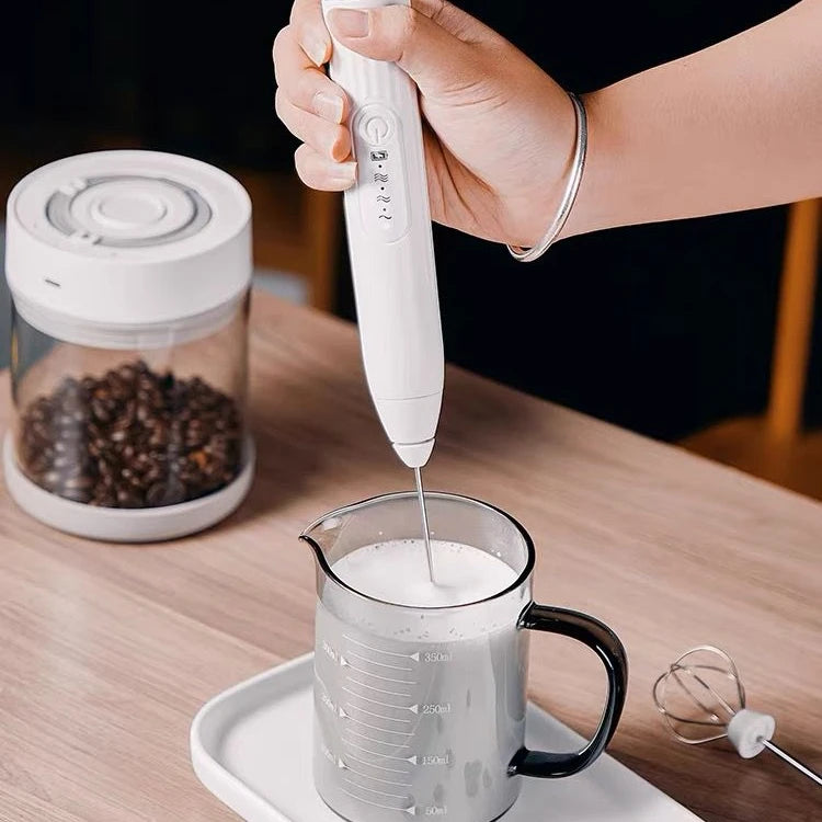 Batedor Misturador Misturador Elétrico para Bebidas Leite Café Clara de Ovos 2 EM 1