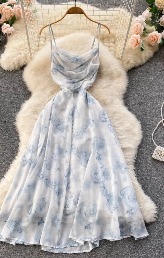 Singiny feminino floral cinta de espaguete vestido elástico ruched sexy oco sem costas vestido de festa verão boho férias praia vestido de verão