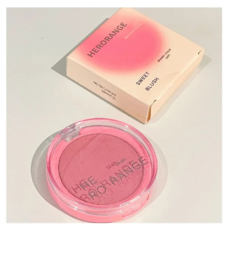 HERORANGE pó blush natural cor fosca baixa saturação nude coreano puro sexy novo pó blush