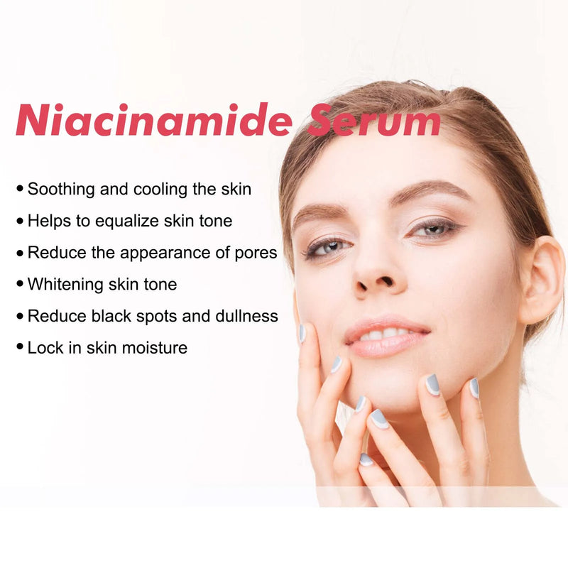 Pêssego 70% niacinamida soro facial desvanece-se melanina hidratante encolher poros suave brilho cuidados com a pele removedor de manchas escuras soro