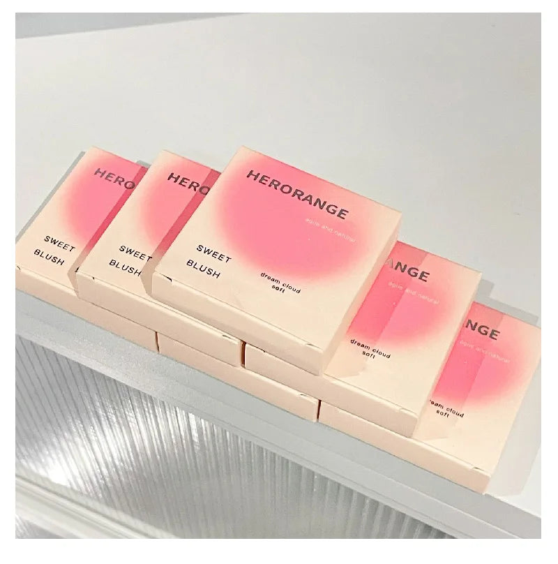HERORANGE pó blush natural cor fosca baixa saturação nude coreano puro sexy novo pó blush