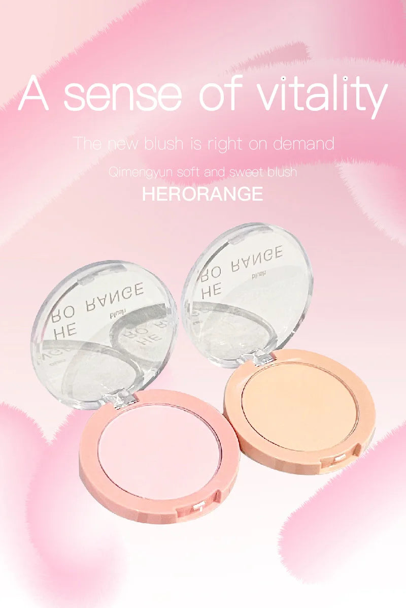HERORANGE pó blush natural cor fosca baixa saturação nude coreano puro sexy novo pó blush