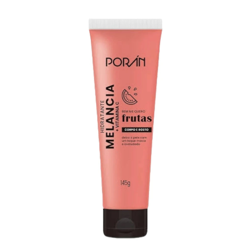 Kit c/ 3 Itens Esfoliante, Hidratante e Sabonete Corpo e Rosto Melancia Porán